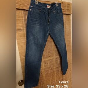 Levi's Dark Blue Straight Leg Women's Jeans